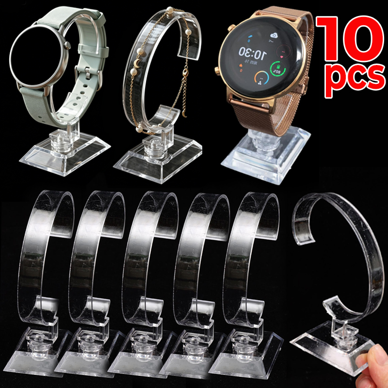 Watches Jewelry Holder - 투명 시계 진열대 C형 아크릴 홀더