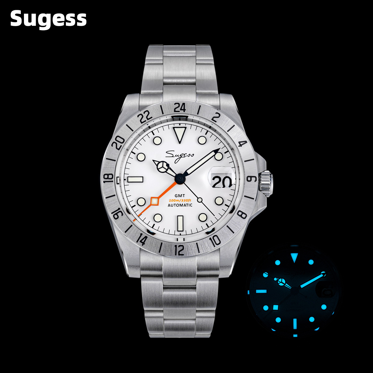 Rolex Watch Submariner - Sugess 남성용 시계 GMT 오토매틱 피콕