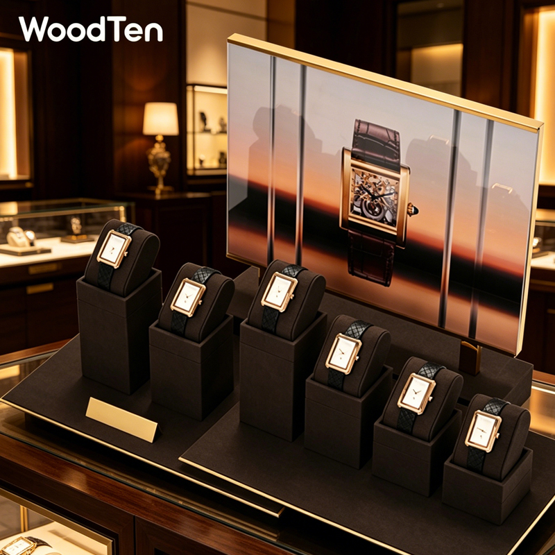 Watches Jewelry Holder - 우드텐 마이크로화이버 시계 스탠드 손목시계 홀더