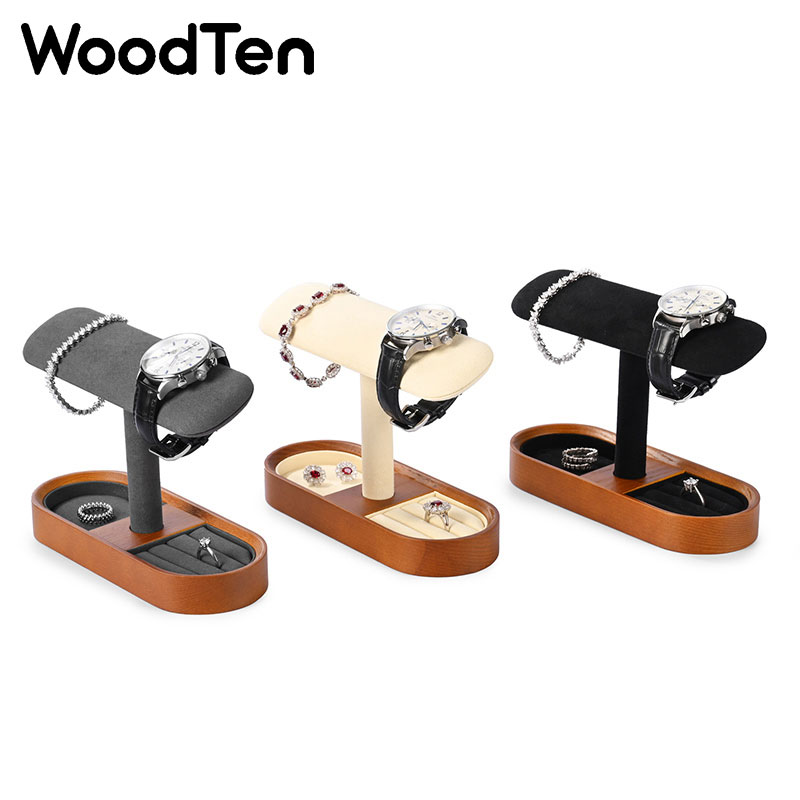 서랍이 있는 우드텐 시계 진열대, 나무 시계 보관함,  - Watches Jewelry Holder 리뷰 및 가격