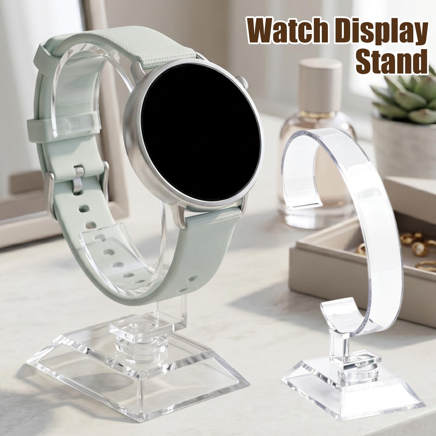 투명 시계 진열대 C형 아크릴 홀더 카운터 쇼케이스 손 - Watches Jewelry Holder 리뷰 및 가격
