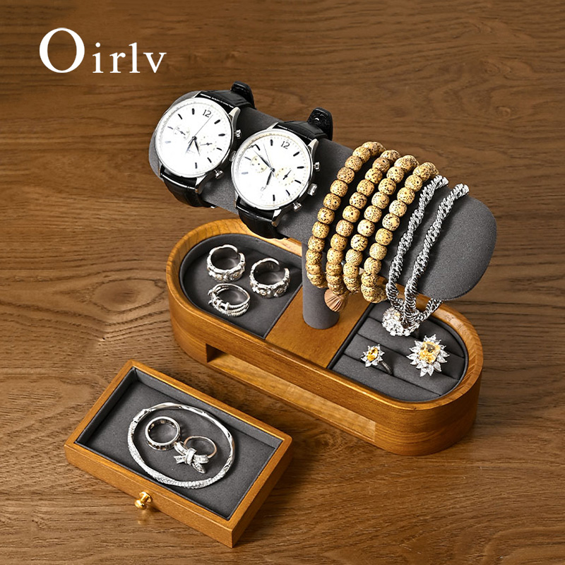 Oirlv 단단한 나무 시계 주최자 선반 T-바 시계  - Watches Jewelry Holder 리뷰 및 가격