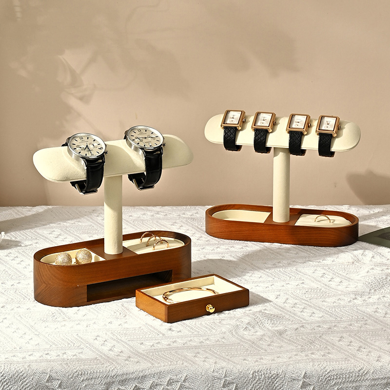 Oirlv 단단한 나무 시계 주최자 선반 T-바 시계  - Watches Jewelry Holder 리뷰 및 가격