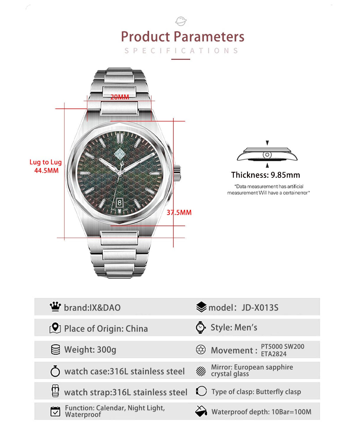 IX&DAO 2026 뉴 워리어 37mm 남성용 오토매 - Rolex Watch Submariner 리뷰 및 가격