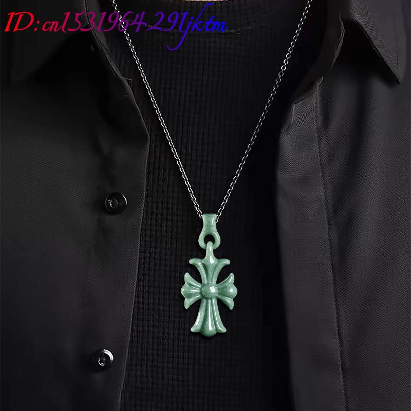 천연 버마산 경옥 십자가 펜던트 목걸이 주얼리 디자이너 - Jewelry & Watches Store 리뷰 및 가격