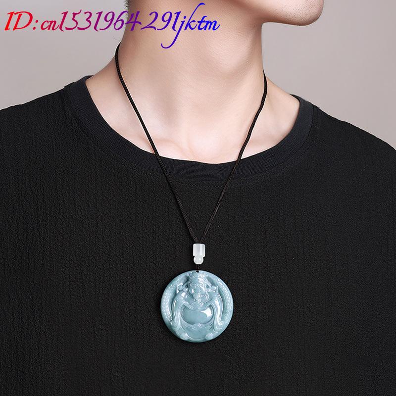 버마산 비취 재질의 부의 신 펜던트 목걸이 참 장식품  - Jewelry & Watches Store 리뷰 및 가격