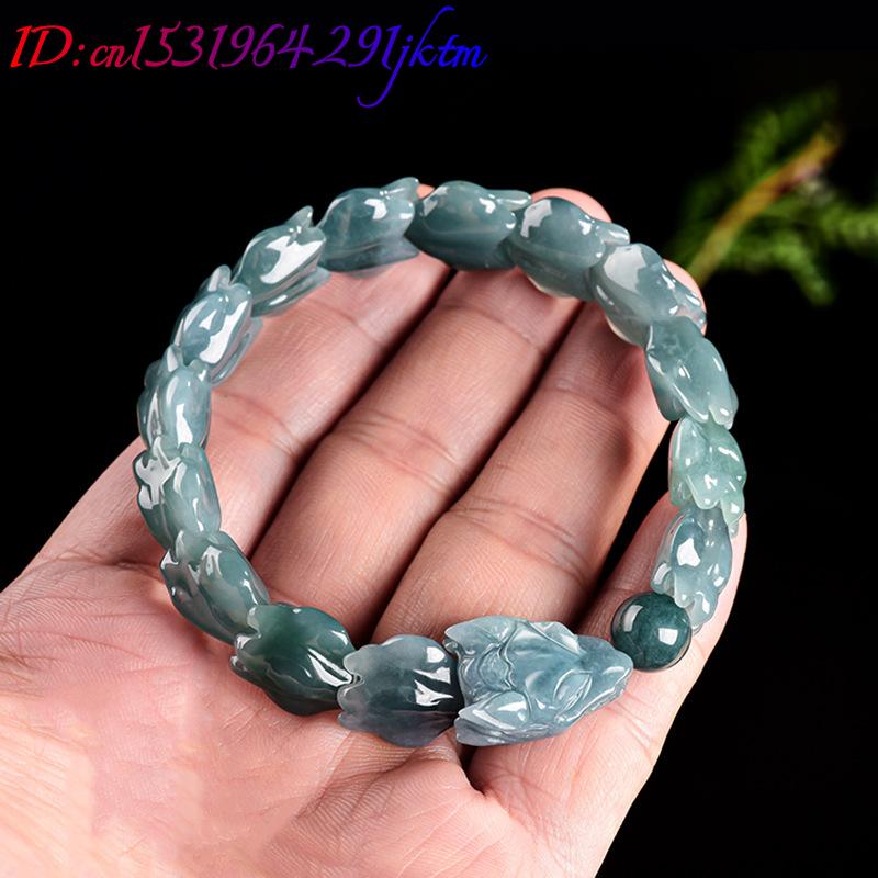 블루 버마산 비취 용 팔찌, 조각된 원석 뱅글, 부적, - Jewelry & Watches Store 리뷰 및 가격