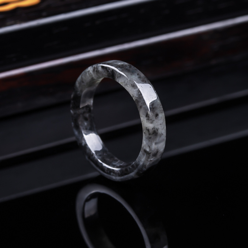 천연 A급 버마산, 블랙 제이디트 아이스 타입 반지,  - Jewelry & Watches Store 리뷰 및 가격